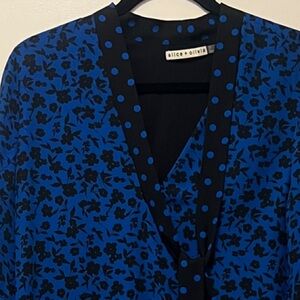 Alice + Olivia Wellesly Tie Neck Mini dress - new without tags, never worn